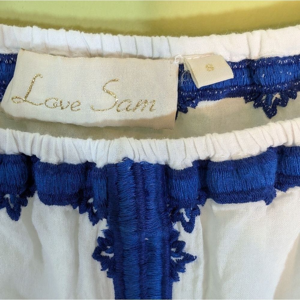 Love Sam Wanda Off The Shoulder Embroidered Top Sz S‎ - Picture 7 of 9